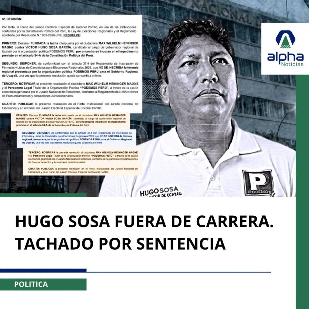 Hugo Sosa queda fuera de carrera electoral tras tacha declarada fundada por el JEE de Coronel Portillo 747469066 1021724083897320 8333727392578436773 n